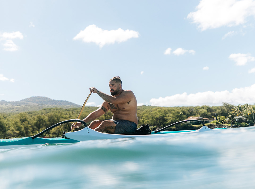 Outrigger canoeing in Maui