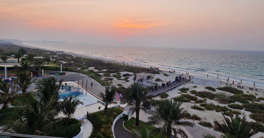 Sunset views, Jumeirah at Saadiyat Island Resort