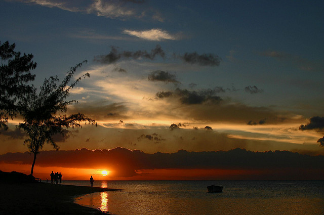Sunset in Mauritius