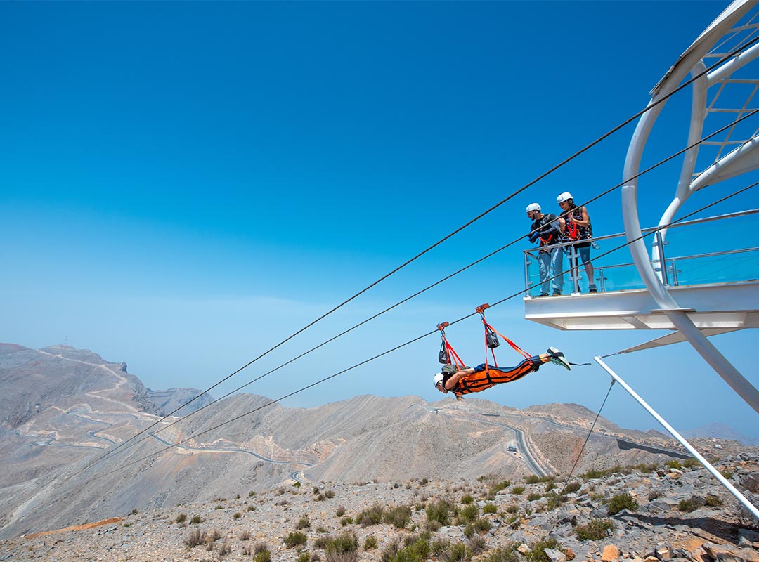 Ras Al Khaimah ziplining
