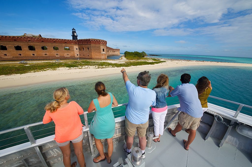 Arriving at Dry Tortugas