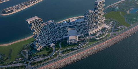 Aerial view of Atlantis The Royal