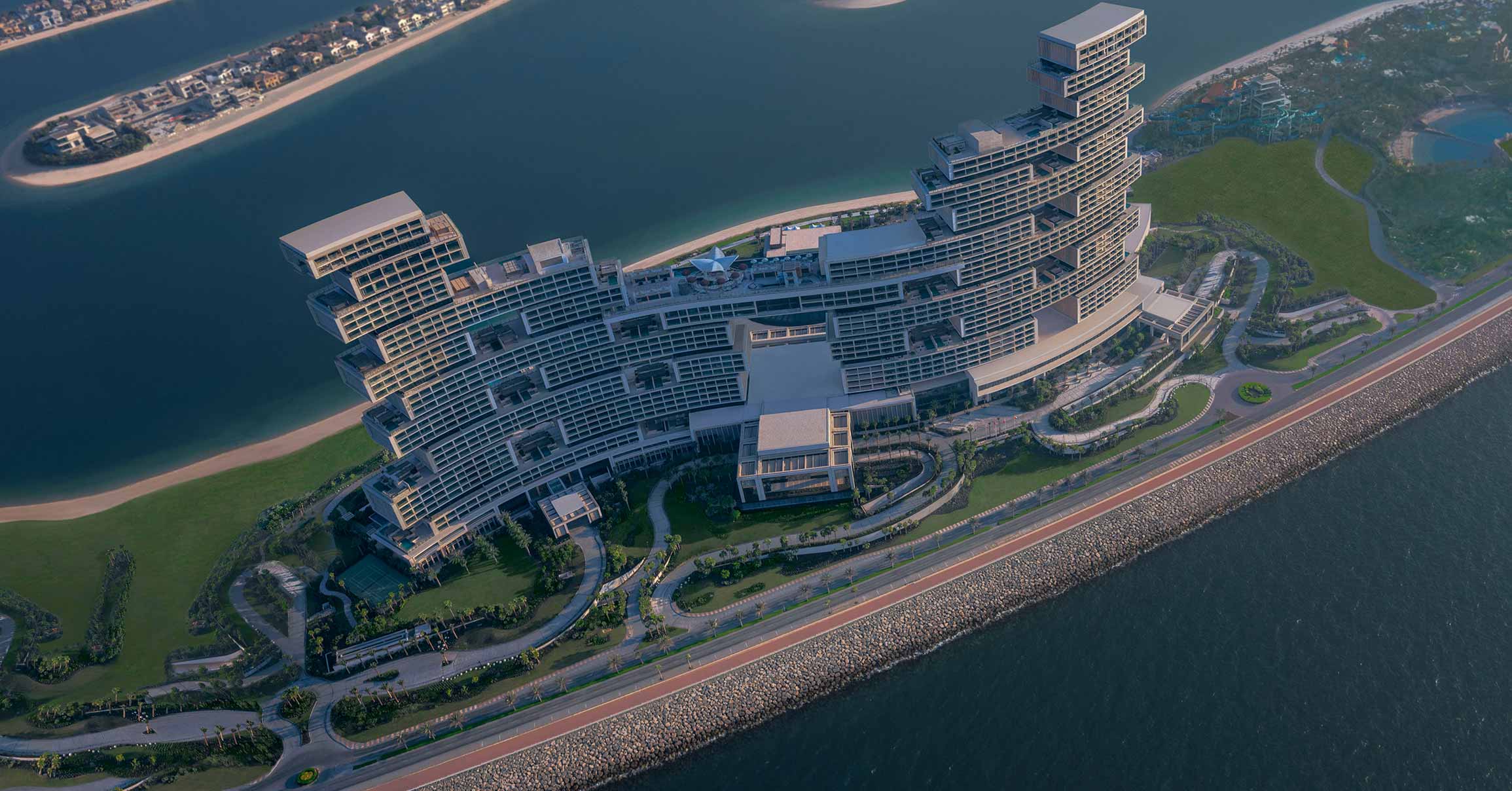 Aerial view of Atlantis The Royal