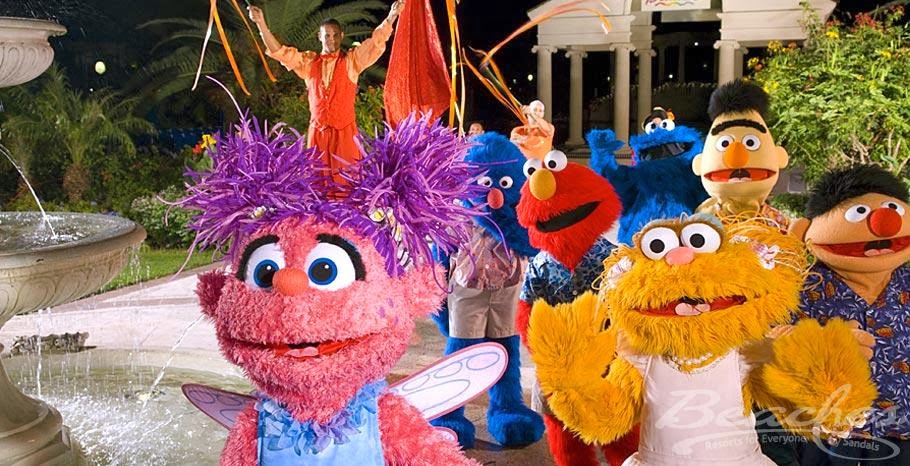 Beaches Sesame Street Characters Parade