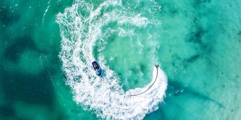 Sun Siyam Olhuveli jetski aerial