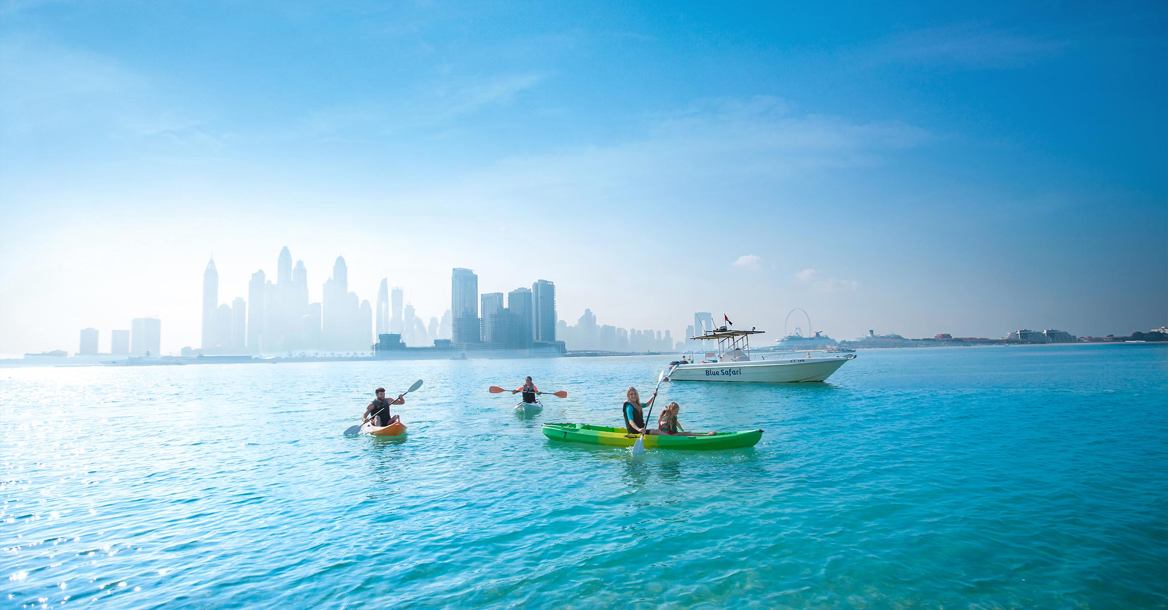 Family Kayaking in Dubai