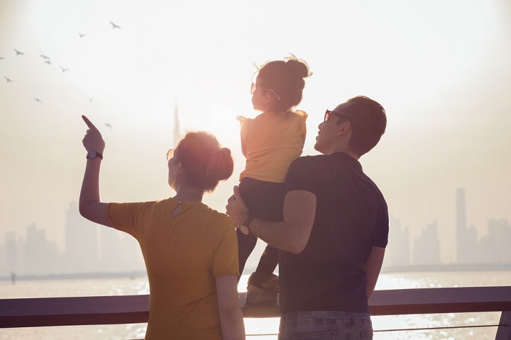 Family in Dubai