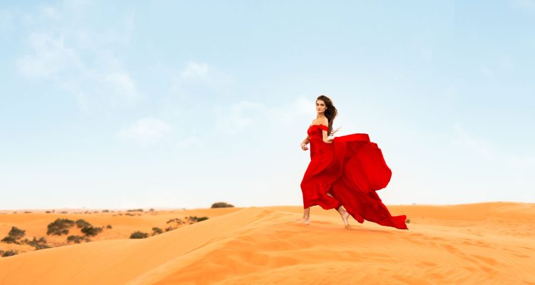 Woman in Ras Al Khaimah desert