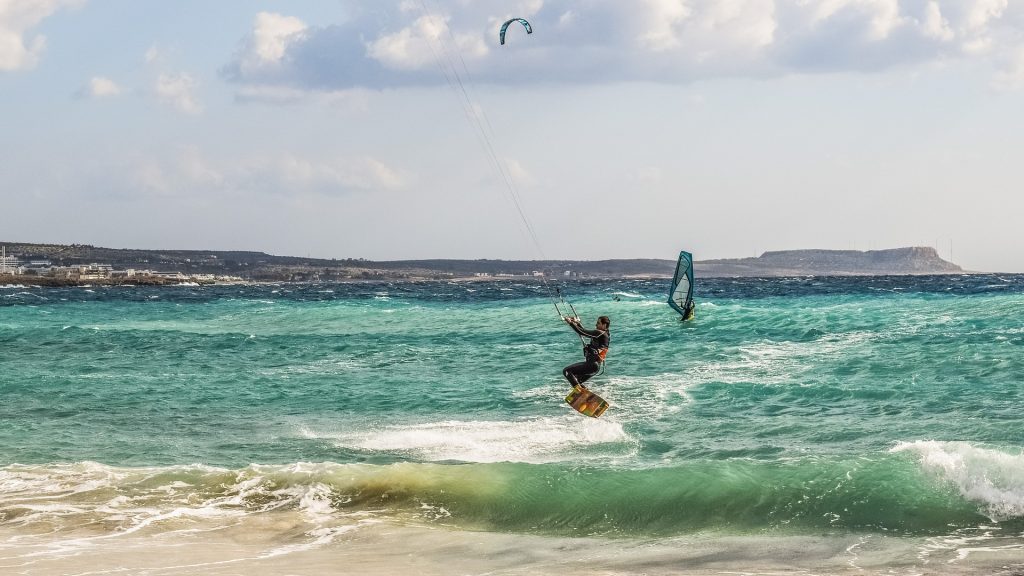 Kitesurfing