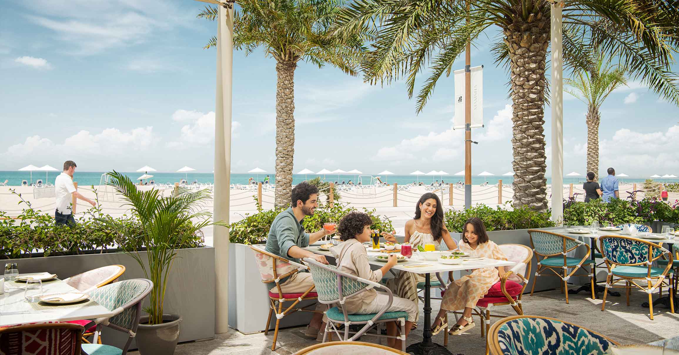 Family Dining on Promenade Saadiyat Island