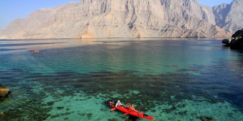 Person Kayaking In Oman
