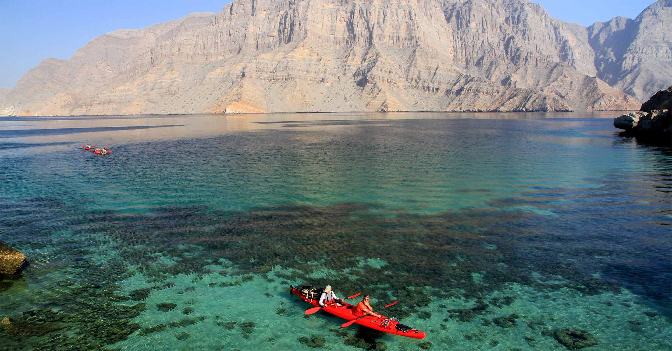 Person Kayaking In Oman