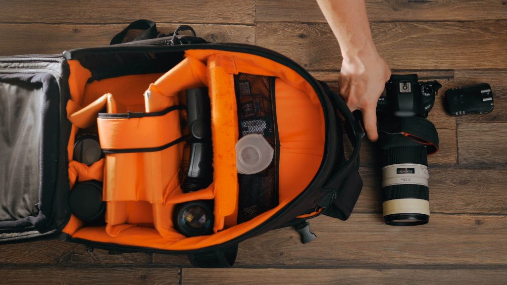 Packing camera equipment