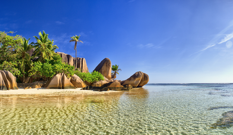 A celebrity holiday to Seychelles.