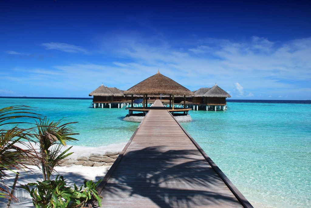 Stay in a water villa