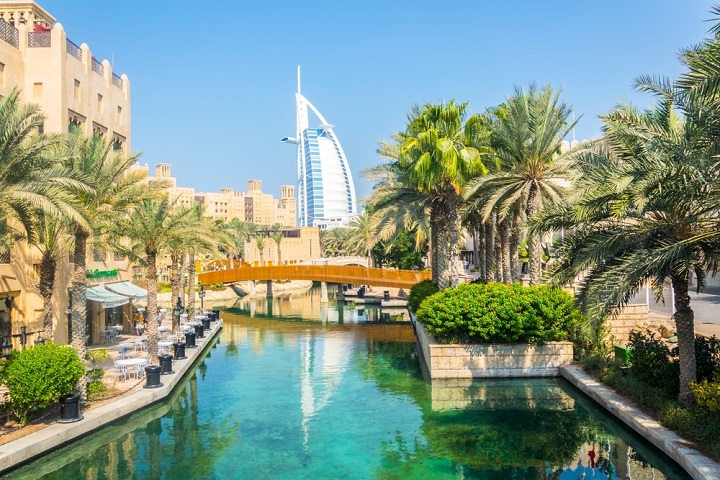 View of souk in Dubai