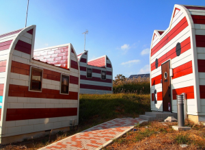 cat shaped cottages