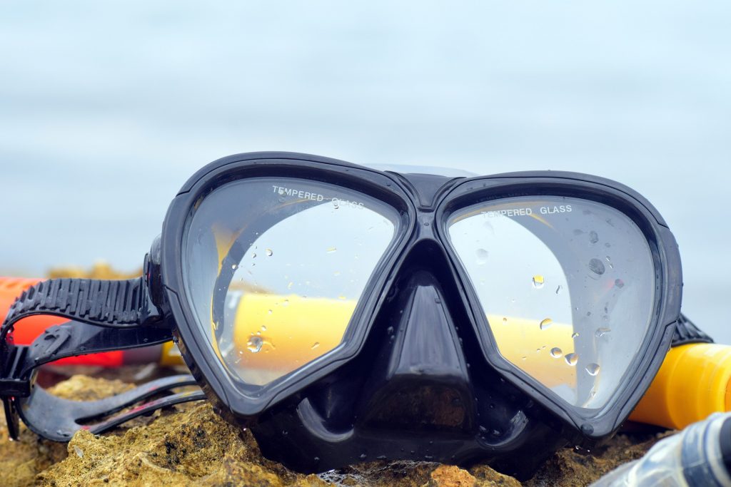 Snorkel and mask