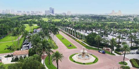 Palm Beach aerial view