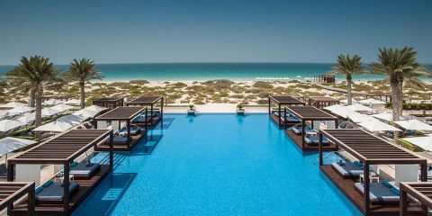 Saadiyat Island hotel overlooking sea