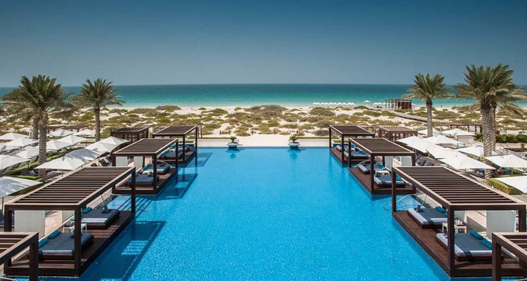 Saadiyat Island hotel overlooking sea
