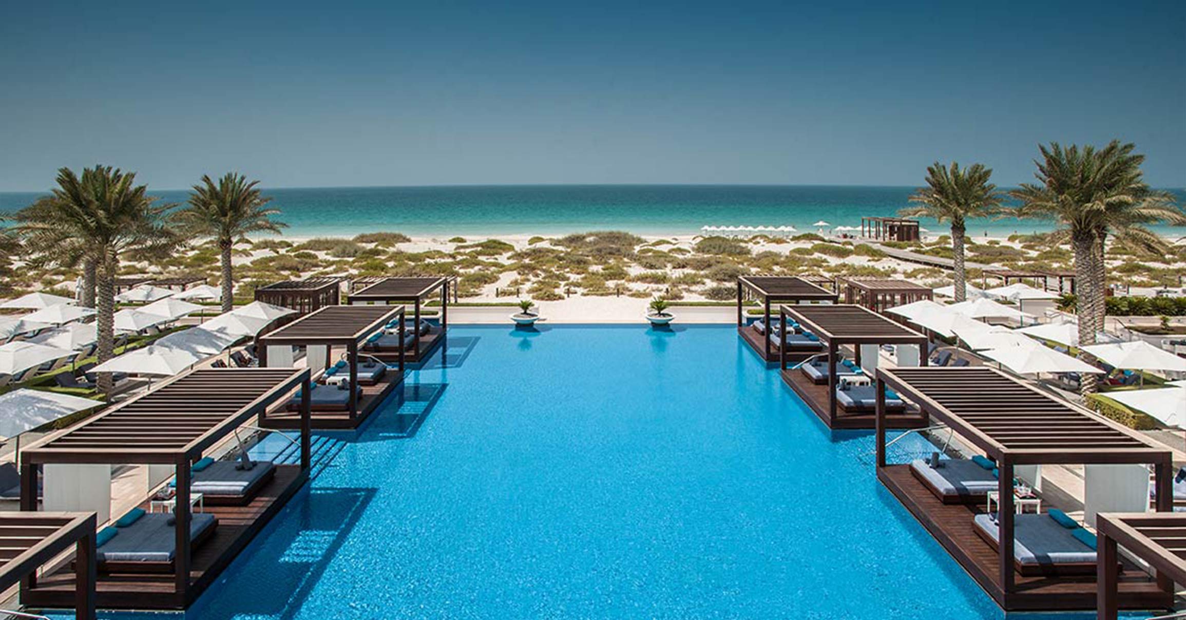 Saadiyat Island hotel overlooking sea