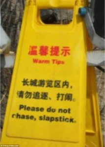 slapstick humour