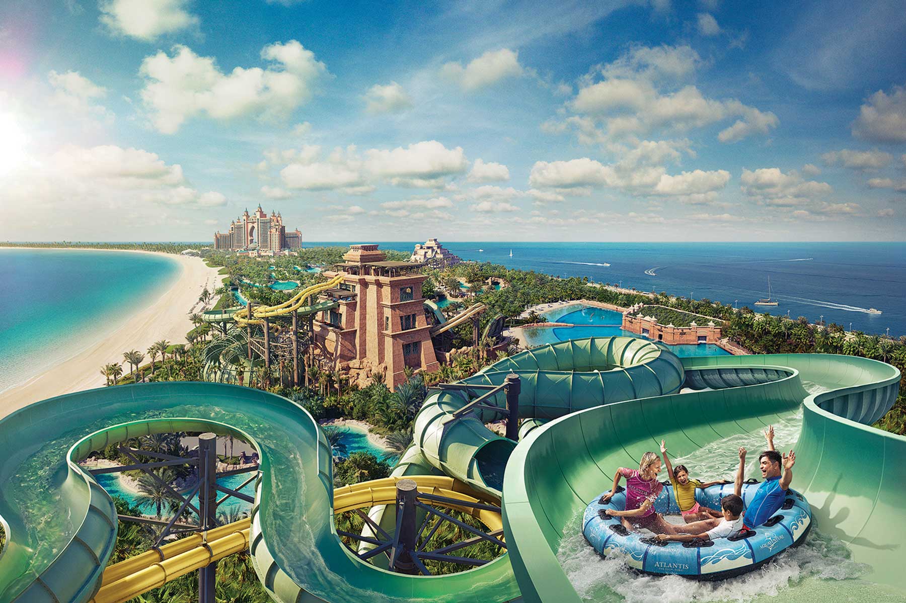 Atlantis Dubai Aquaventure Waterpark slide