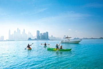 Family Kayaking in Dubai