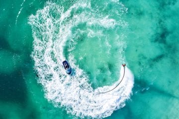 Sun Siyam Olhuveli jetski aerial