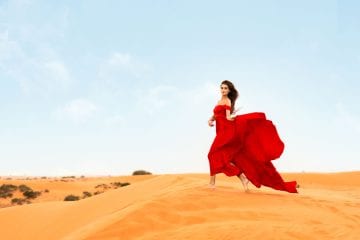 Woman in Ras Al Khaimah desert