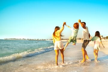 Family on the Beach in Ras Al Khaimah