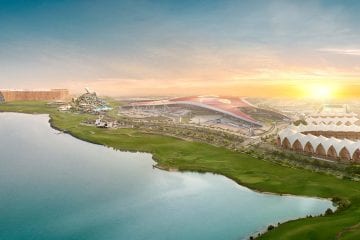 Aerial of Yas Island