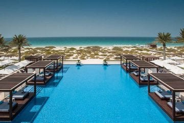 Saadiyat Island hotel overlooking sea