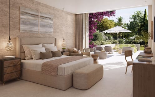 Superior Double Private Garden Pool View