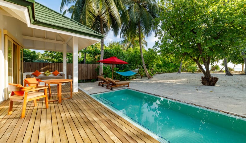 Two Bedroom Family Pool Beach Villa Pool View + Outdoor terrace