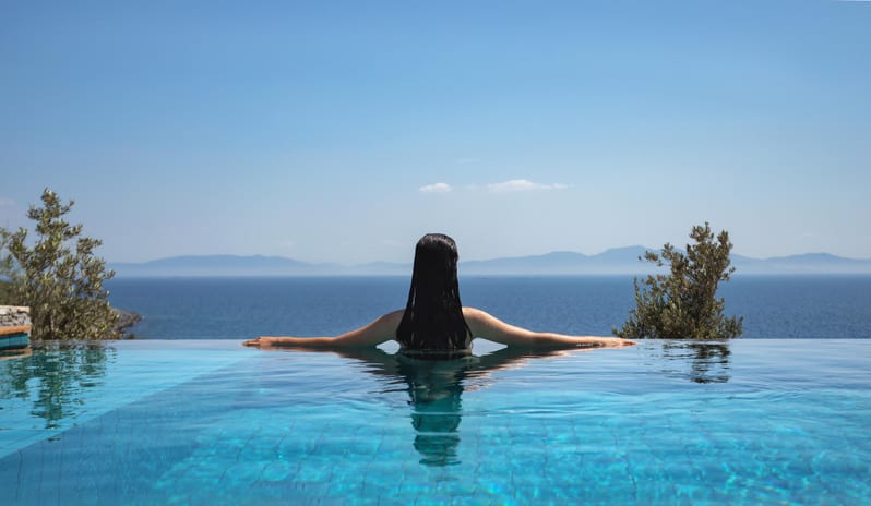 Kaplankaya Turkey Seaview Kaplankaya Suite with Pool - Girl in pool