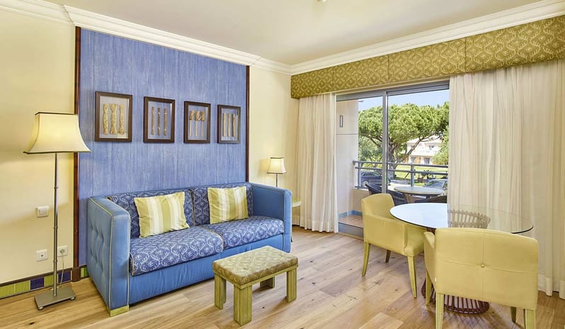 Living room with resort view