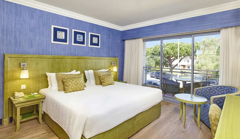 Bedroom with resort view