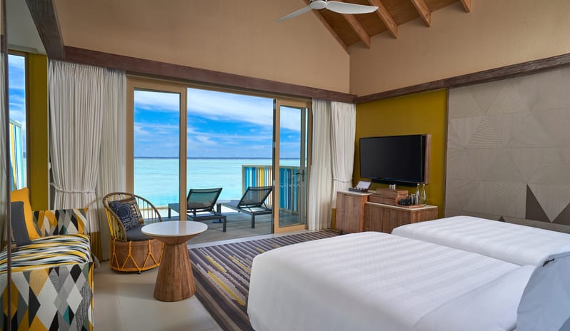 Hard-Rock-Hotel-Maldives-Overwater-Villa-Twin-Bedroom
