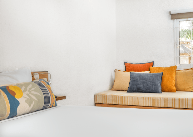 Couple partial sea view room