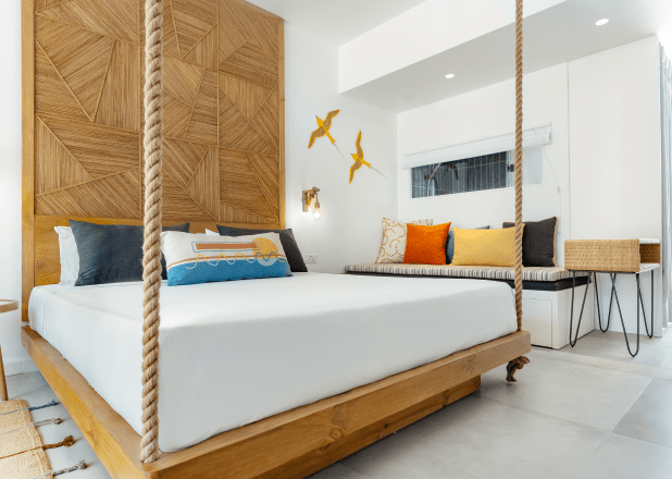 Couple partial sea view room