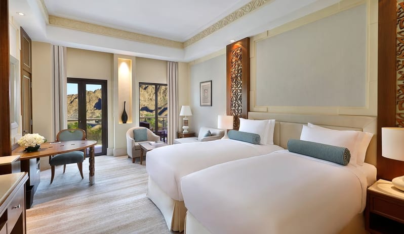 Al-Bustan-Palace-Ritz-Carlton-Deluxe-Mountain-View-Twin-Room-Twin-Beds