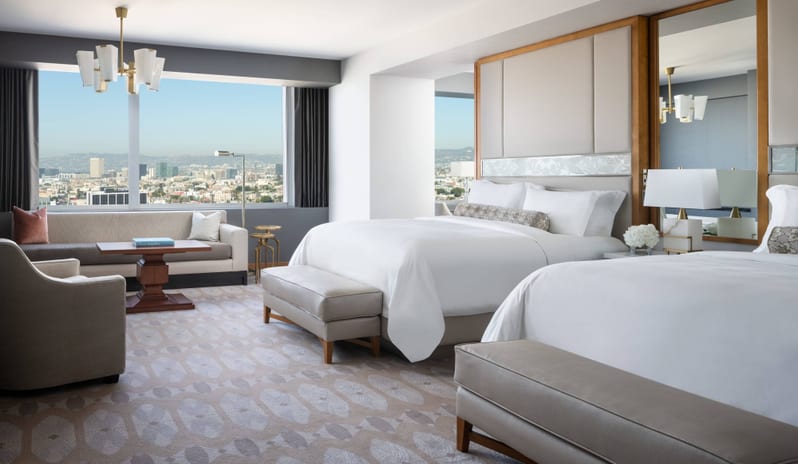 The Ritz-Carlton, Los Angeles - Junior Suite, 1 King or 2 Queen, City View, Club Level
