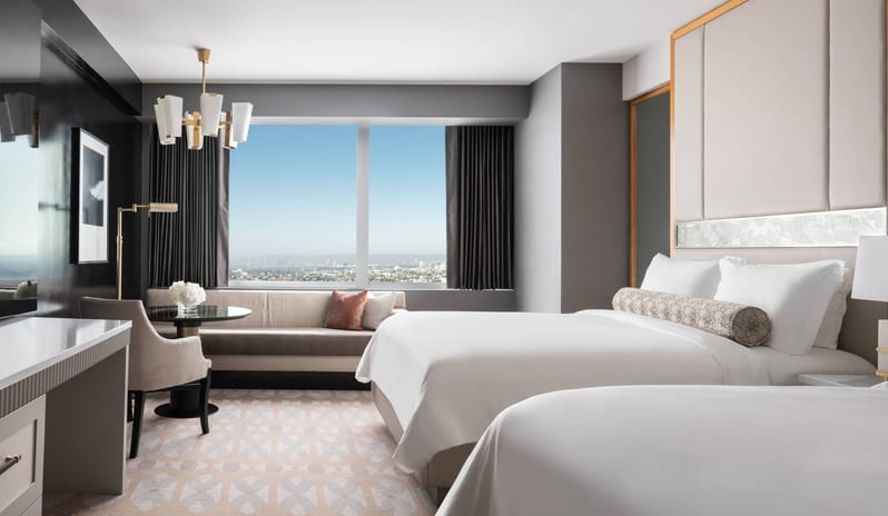 The Ritz-Carlton, Los Angeles - Deluxe Guest Room, 1 King or 2 Queen, City view