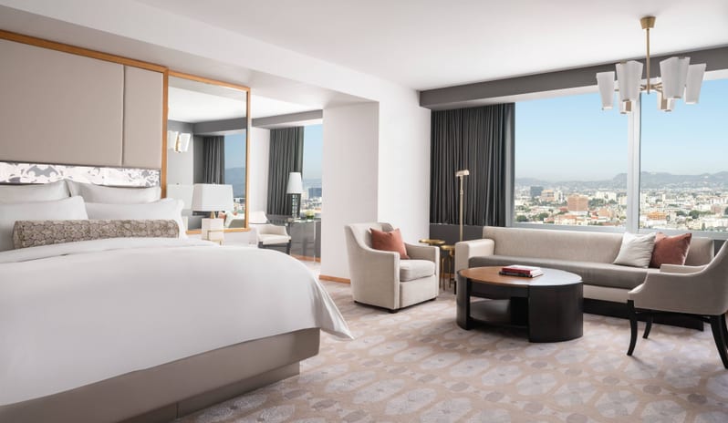 The Ritz-Carlton, Los Angeles - Junior Suite, 1 King or 2 Queen, City View, Club Level