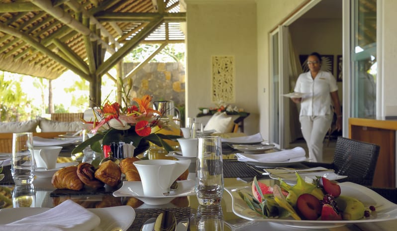 Dinarobin Beachcomber Golf Resort & Spa - Dinarobin Villa Dining