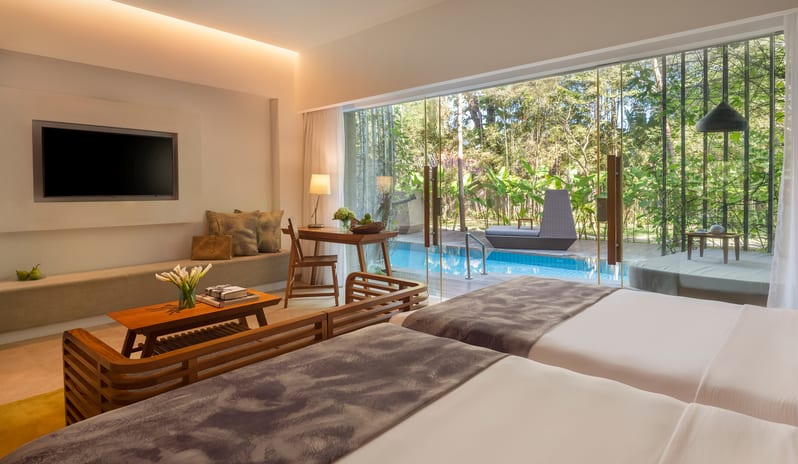 Impressive Lagoon Pool Suite  - Interior-two-double-beds