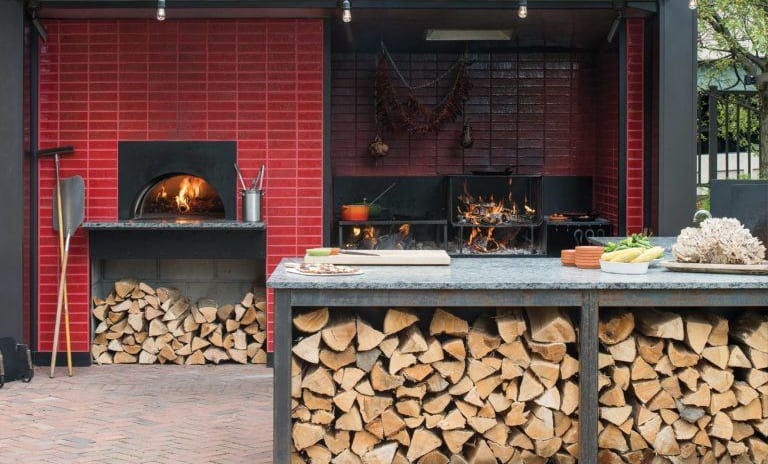 Brick Wood-Fired Kitchen And Bar