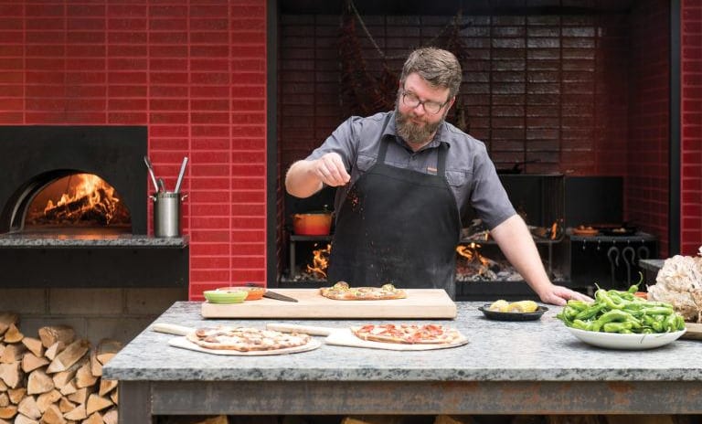 Brick Wood-Fired Kitchen And Bar
